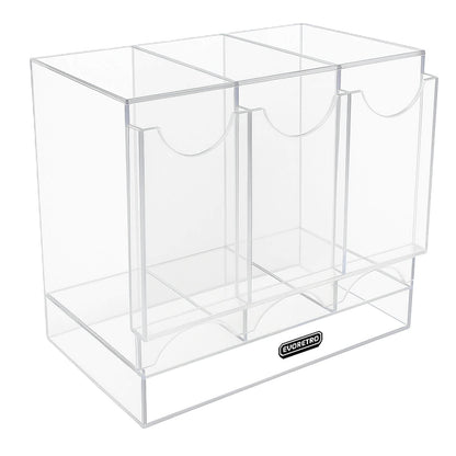 EVORETRO Acrylic Booster Pack Display Stand – Retail Counter Unit with Top Shelf (Special Order)