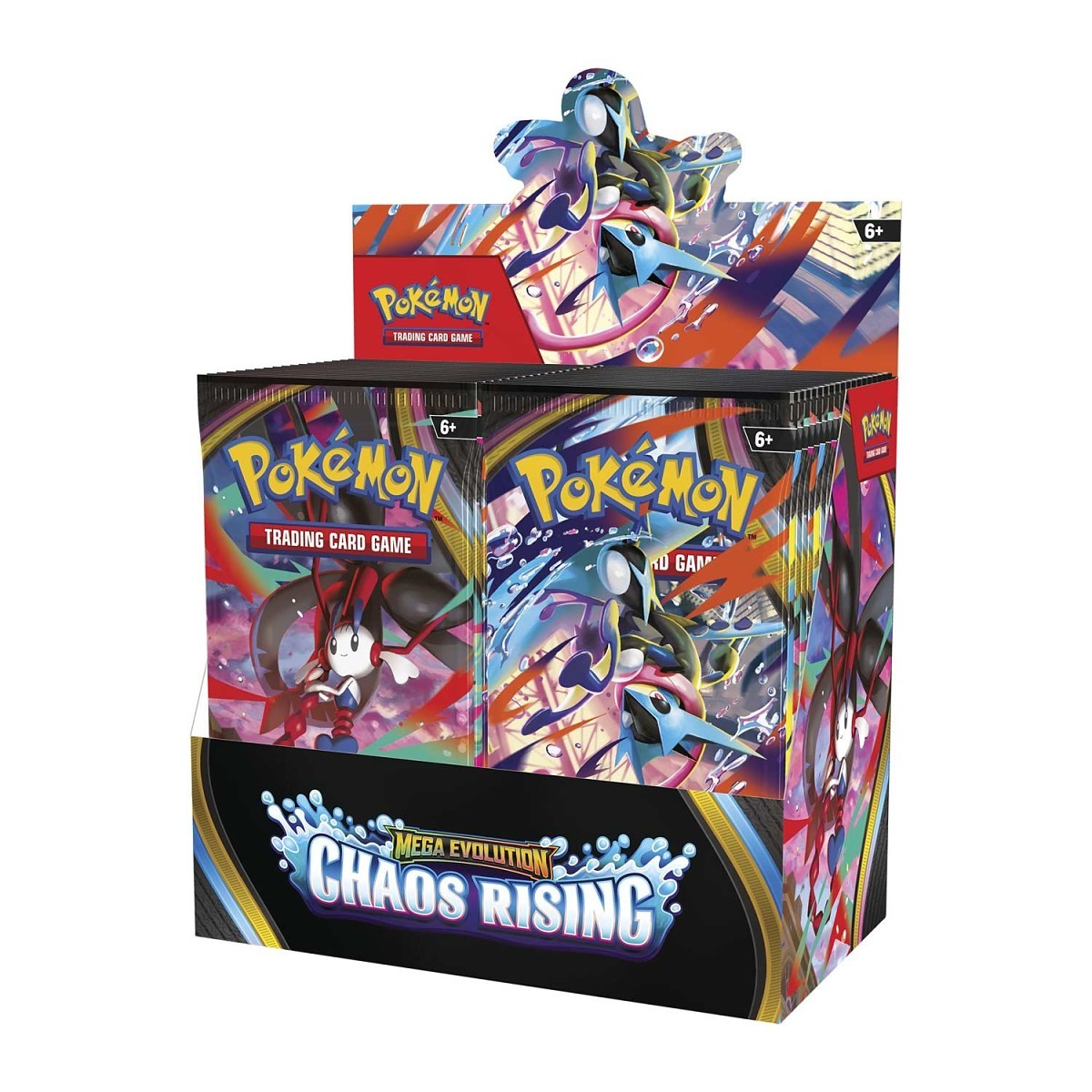 Pokémon TCG Mega Evolution Chaos Rising Booster Box With Acrylic Case