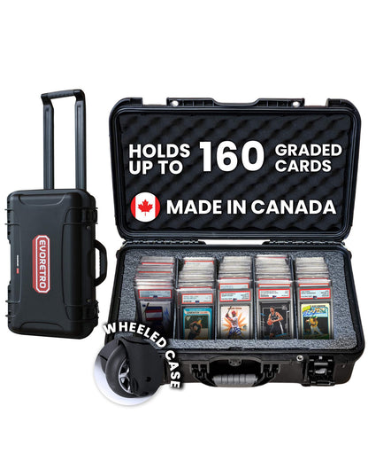 EVORETRO Waterproof Wheeled Card Case - Holds 160 Graded Slabs (Special Order)