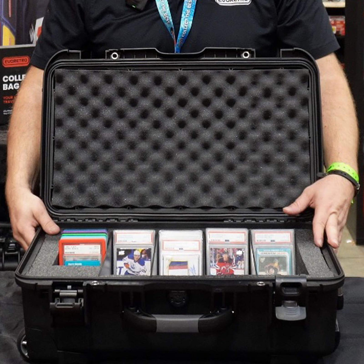 EVORETRO Waterproof Wheeled Card Case - Holds 160 Graded Slabs (Special Order)