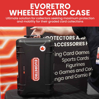 EVORETRO Waterproof Wheeled Card Case - Holds 160 Graded Slabs (Special Order)