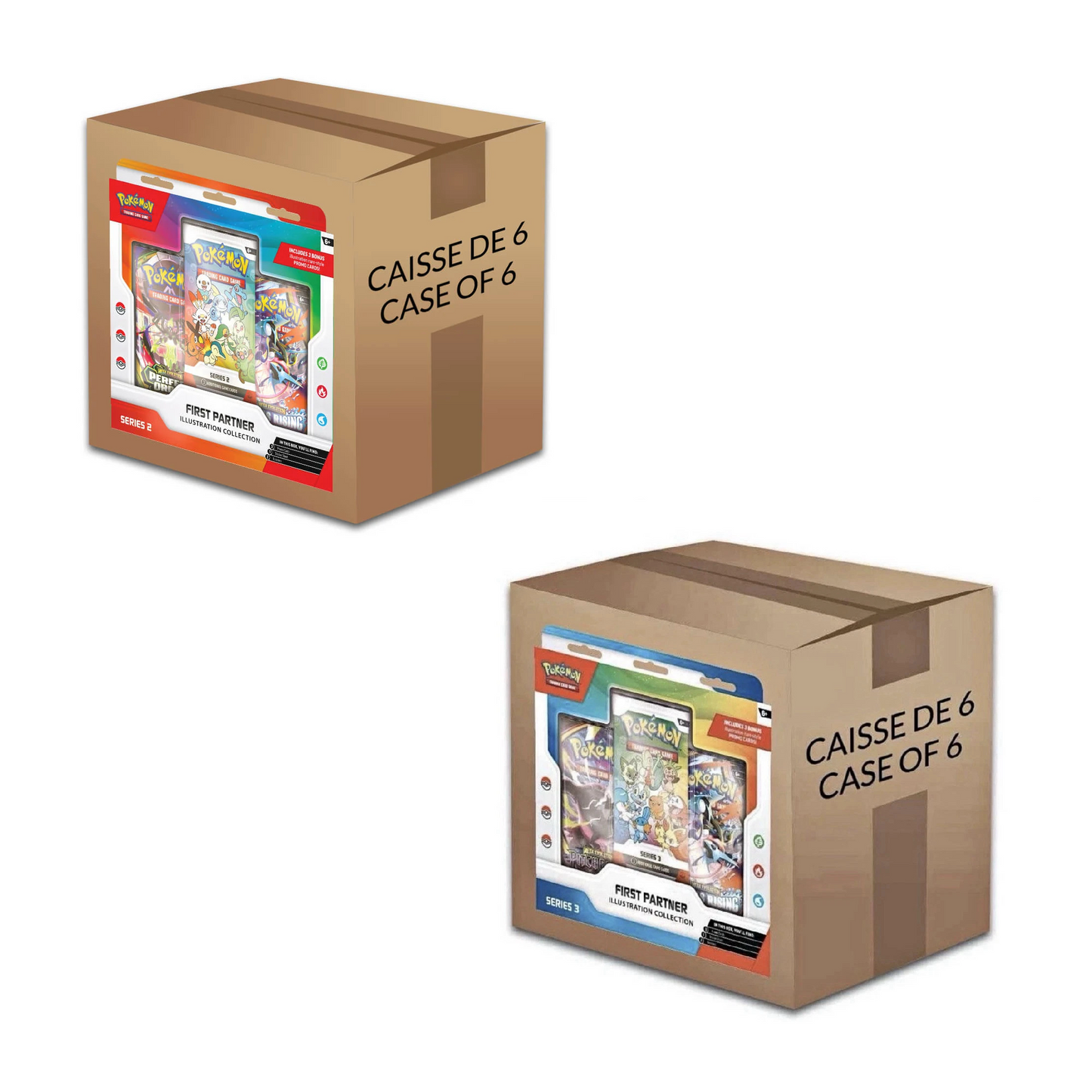 Pokemon TCG: First Partner Series 2 & 3 Illustration Collection Sealed Case Of 6 (One Of Each)