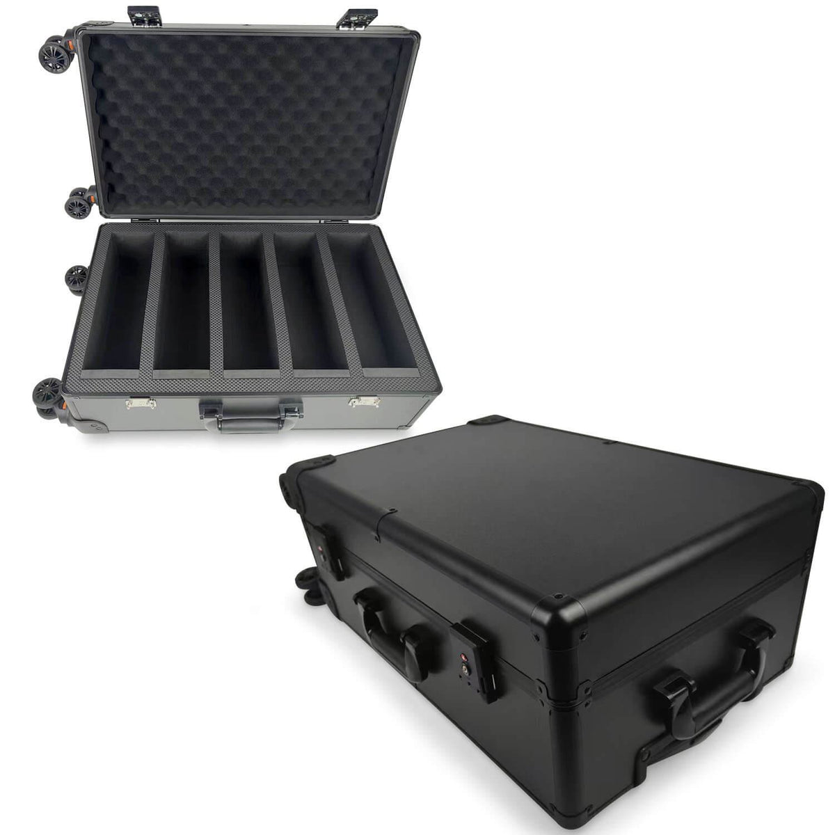 EVORETRO Graded Card Case — Show-Day Roller, TSA Lock, Foam (Special Order)