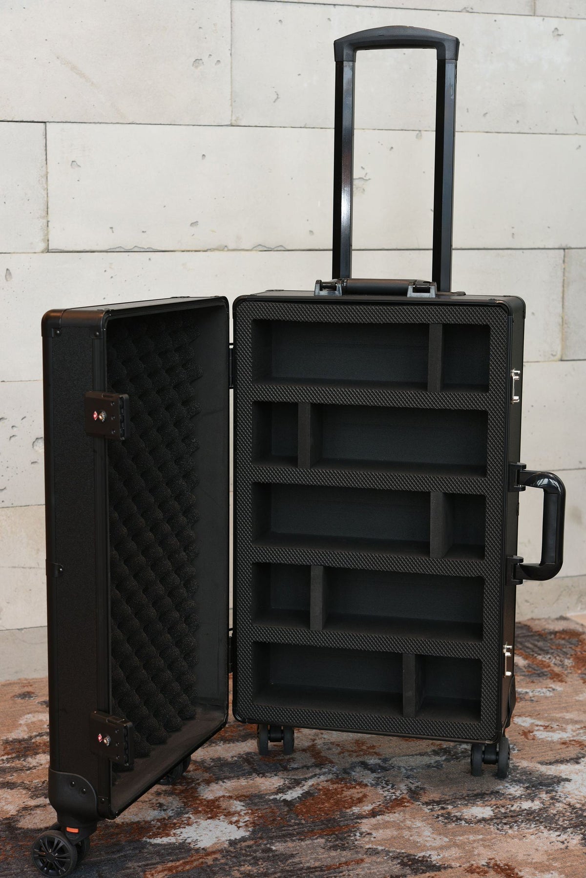 EVORETRO Graded Card Case — Show-Day Roller, TSA Lock, Foam (Special Order)