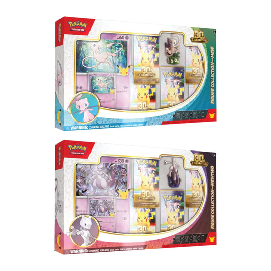 Pokémon TCG: 30th Celebration Mew & Mewtwo Figure Collection Bundle (PRE-ORDER)