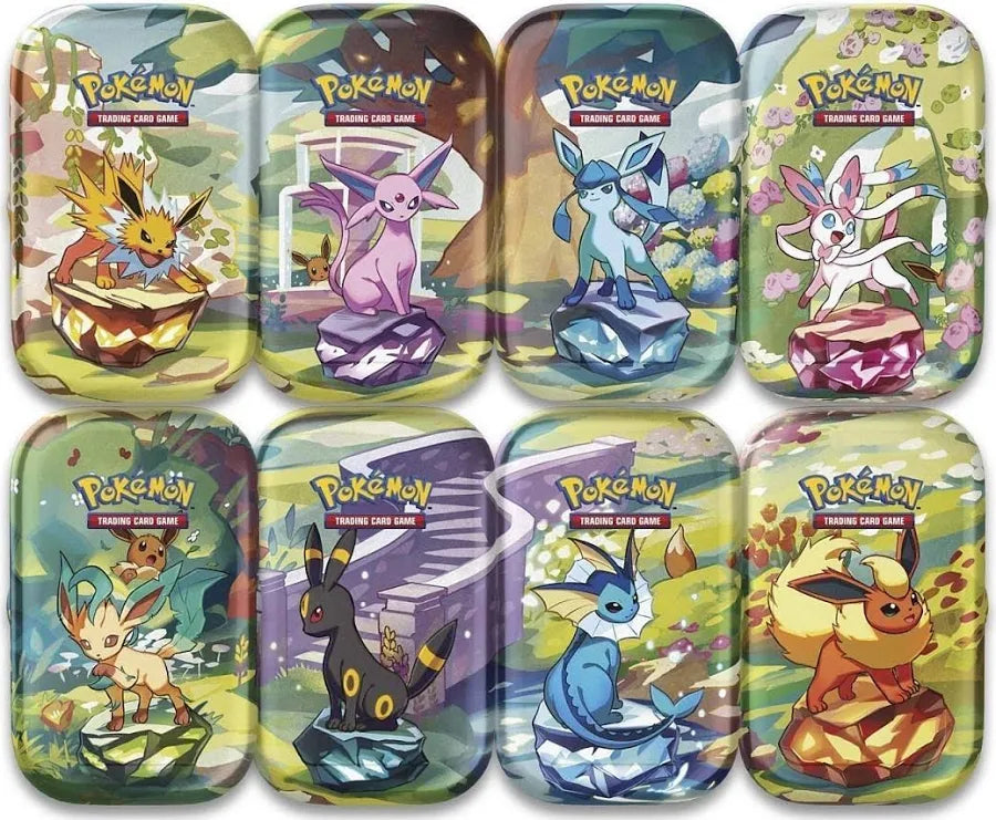 Pokémon TCG: SV8.5 Prismatic Evolutions Mini Tin Display Factory Sealed